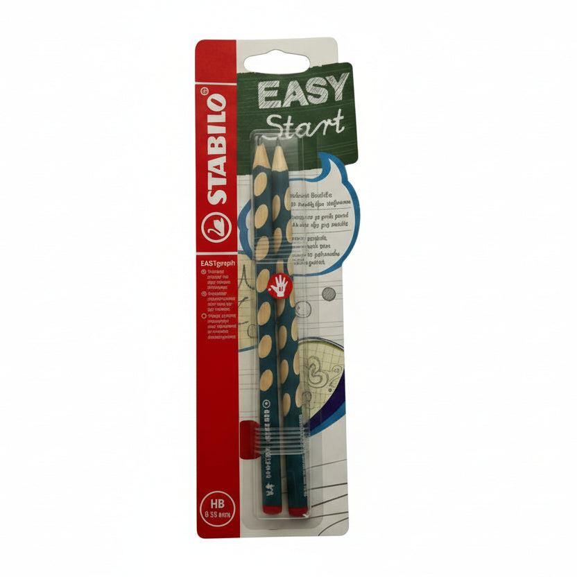 STABILO かきかた鉛筆 イージーグラフ  2本セット　ぺトロール