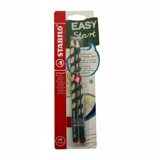 STABILO かきかた鉛筆 イージーグラフ  2本セット　ぺトロール