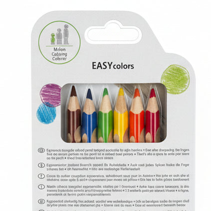 STABILO かきかた鉛筆　イージーカラー 色鉛筆６色セット